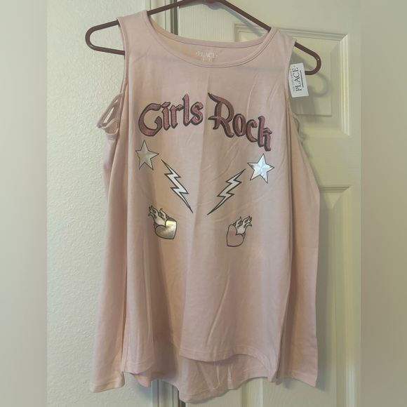 Place Other - Place Pink Lightning Bolt Tank Top